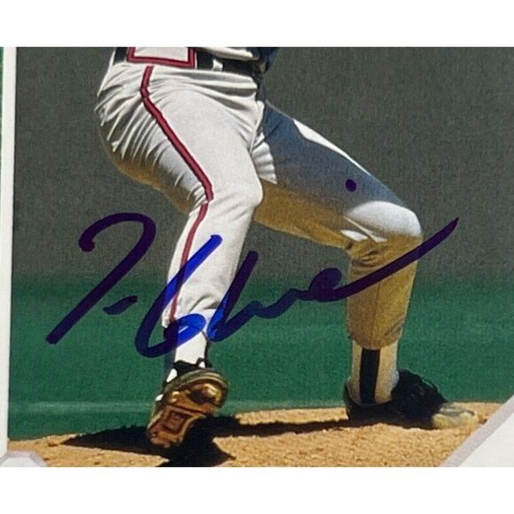 Tom Glavine Signed Baseball Card Plaque Atlanta Braves Career Highlights - Picture 3 of 7